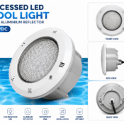 RECESSED LED POOL LIGHT WITH ALUMINIUM REFLECTOR AC/DC